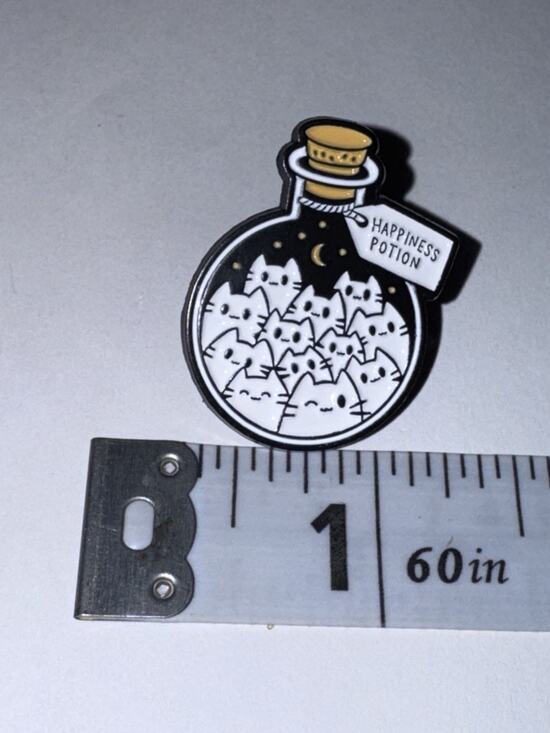 Cute4less2012 Jewelry - Happiness Potion Galaxy Jar Cat Kitten Pin Brooch